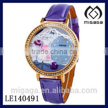 nice design beautiful 3D clay wristwatch for women