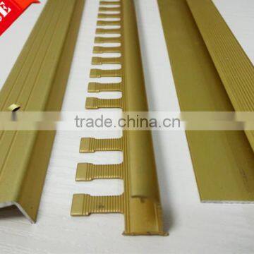 Customized shape aluminum tile edge protection trim