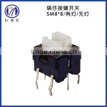 8mm tact switch, touch switch with LED light