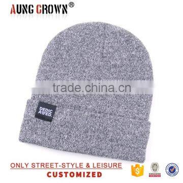 knitted acrylic beanie skull cap