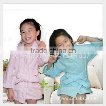 High quality children microfiber towel bathrobe dress