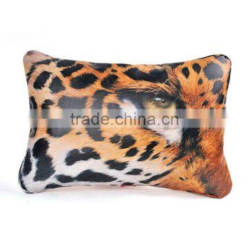 Leopard Right Eye Leather Case Throw Pillows With Printing Supplier's Choice photo-3