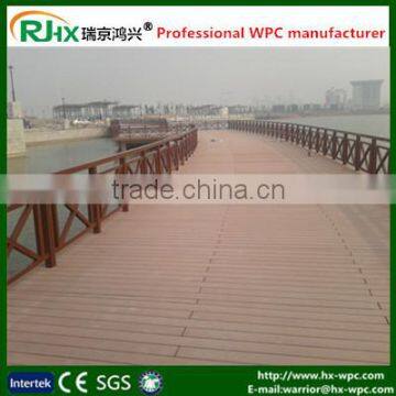 wpc deck flooring for outdoor building decoration field with waterproof and UV resisitant