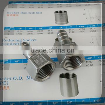 1/2" NPT Female X 1/2" Hose Tail for Brewing Fitting Type 304