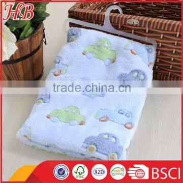 Top Sell Cute Jacquard Coral Fleece Baby Blanket
