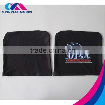 Print Logo Decoration Elastic Polyester Headrest Cover for Car photo-4