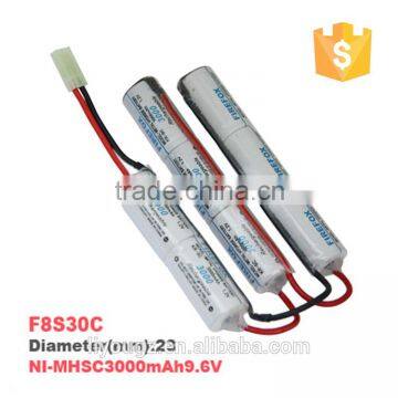 HOT!!! FireFox high Power SC 9.6v 3000mah NI-MH Battery rechargeable battery