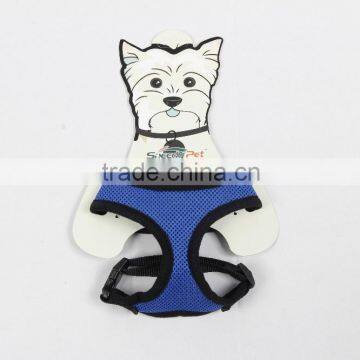 Comfortable mesh harness vest S size blue/black dog harness