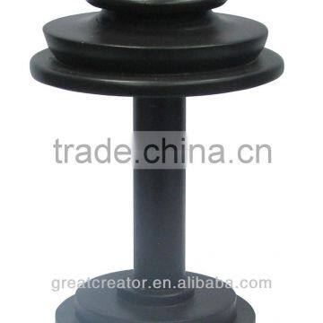 Home Decor Round Wood Turn Black Tieback; Holdback; Curtain Accessory; Curtain Hardware; Window Drapery Hardware; Window Acc.