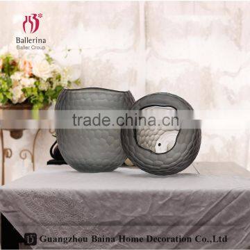 Handmade Specialized Home Decoration Frosted Color Glass Vase photo-3