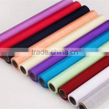 29cm *26meter red purple organza roll for flower wrapping wedding birday party decoration