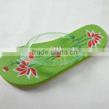 bright summer lady flipflop