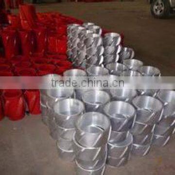 API Solid Body / Rigid Casing Centralizer With Spiral and Straight Blades and Screw Type Stop Collar photo-2