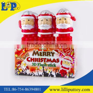 Funny christmas 3D flash stick toy