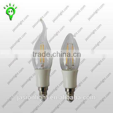 360deg. 2W 3W candle lamp high lumen 2W led filament