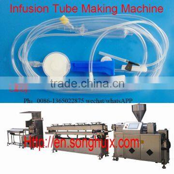 Medical infusion tube production line