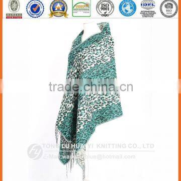custom woven 100%acrylic shawl scarf