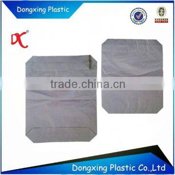 50kg PE coating square bottom valve bag for cement, fertilizer, chemicals