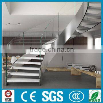 fashion design helical steel staircase for indoor decor