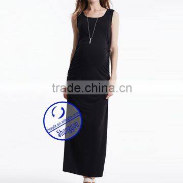 Custom Summer Sleeveless Fashion Maternity Women Dress photo-3