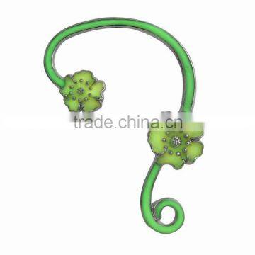 Trending Plant Design Jewelry Vine Shaped Earring With Flower Ear Cuff photo-4