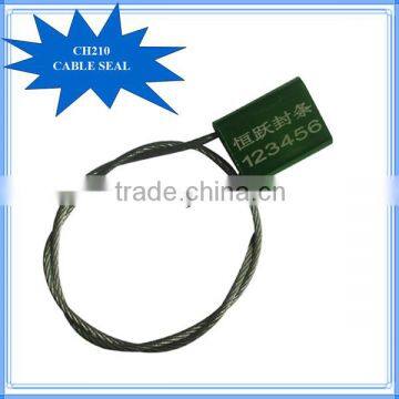 CH210 high security aluminum steel wire cable seal