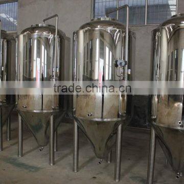 Stainless Brew kettle and lauter tun of beer equipment