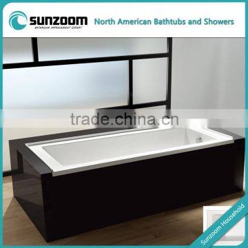 cUPC certificate rectangular bathtub,skirt tub,acrylic long bathtub