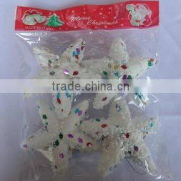 Foam Christmas Glitter Ornaments , Foam Bell for Christmas Day