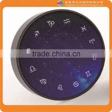 Clorful decoration wall clock with nice bule luminous clock face