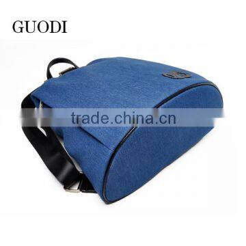 Blue Color 2016 Fashion Canvas Laides Backpack Manufacture photo-4