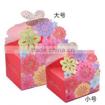 Punctual timing exquisite workmanship in stock candy box /wedding candy box /packing box