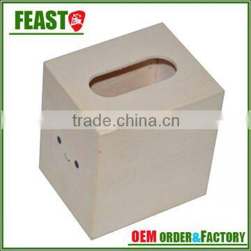 Creative nice design wooden tissue box for discount selling                        
                                                                                Supplier's Choice