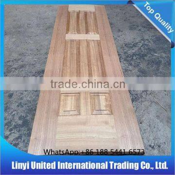 nature teak face plywood molded door skin 3mm