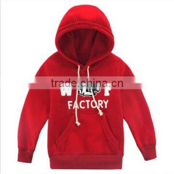 kid's sportswear pullover fleece hoodie jacket red