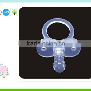 High transparent custom silicone baby pacifier mold with nipple chain