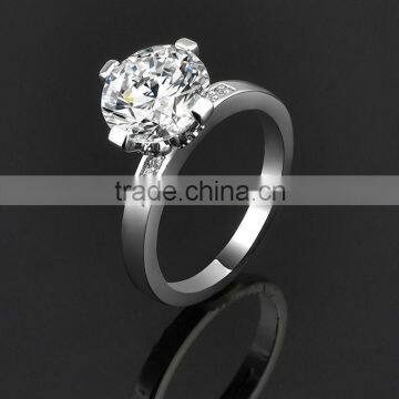 Romantic Cubic Zirconia Women's Ring 18K Diamond Rings photo-2