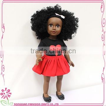 Real girl Afro Doll Farvision Doll 18'' Baby girl soft doll