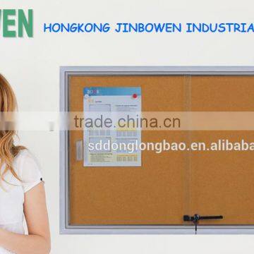 whiteboard cabinet cork board with window showcase for school and office