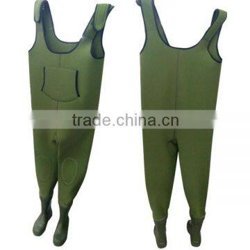 Hot Sale Neoprene Waterproof Fishing Pants With Boots Manufacturer