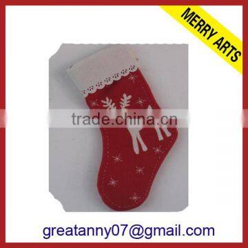  wholesale cheap christmas decoration reindeer knit christmas stocking