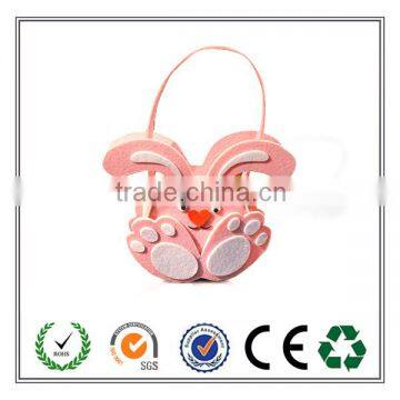 China supplier cheap price and lovely Easter bunny felt basket