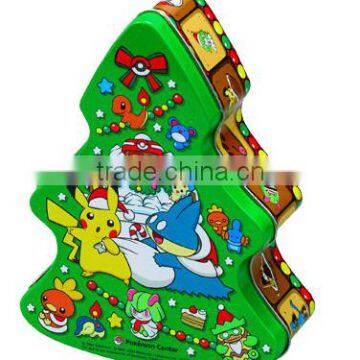 X-MAS Tree shape tin box