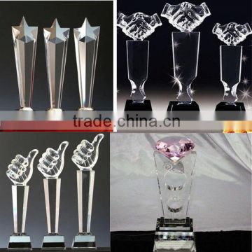 customized Souvenir gift k9 crystal china crystal trophies