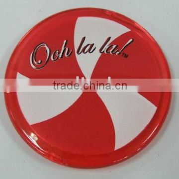 plastic cosmetic mirror with round shape