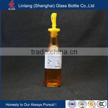 Cork Mouth Colored Small Poppy Seed Oil Bottle