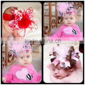 infant flower hand crochet headband baby girls cute headband