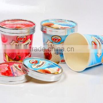 12oz (340ml)paper ice cream/yogurt containers cup with lid