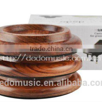 Dedo Music Solid Wood Real Wood Material Caster Cups for Grand Piano, Piano Caster Pads