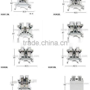 Industrial Electrical Mount Rail Terminal Block